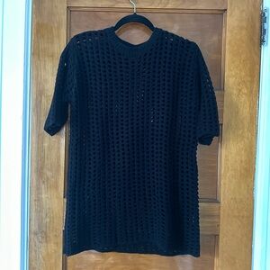 Dissh black crochet top